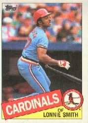 1985 Topps Baseball Cards      255     Lonnie Smith